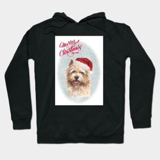 Norwich Terrier Dog Merry Christmas Santa Dog Hoodie